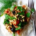Sardine Salad Over Noodles