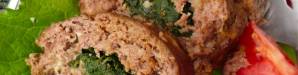 Meatloaf with Swiss Chard and Spinach