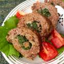 Meatloaf with Swiss Chard and Spinach